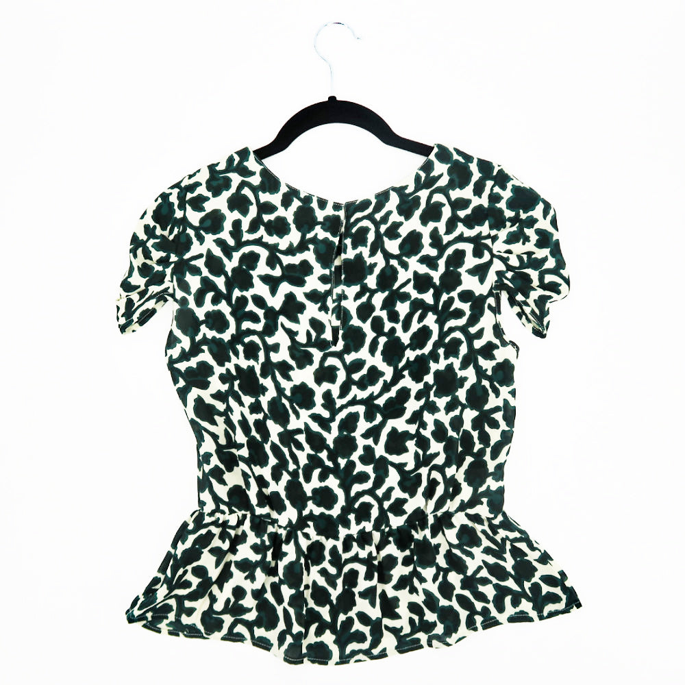 Joe Leopard Print Peplum Top - Sachy's Closet