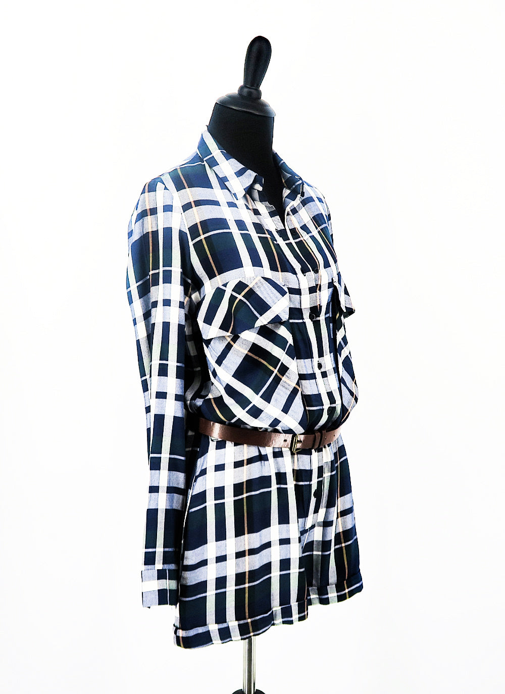 Trafaluc by Zara Tartan Romper - Sachy's Closet