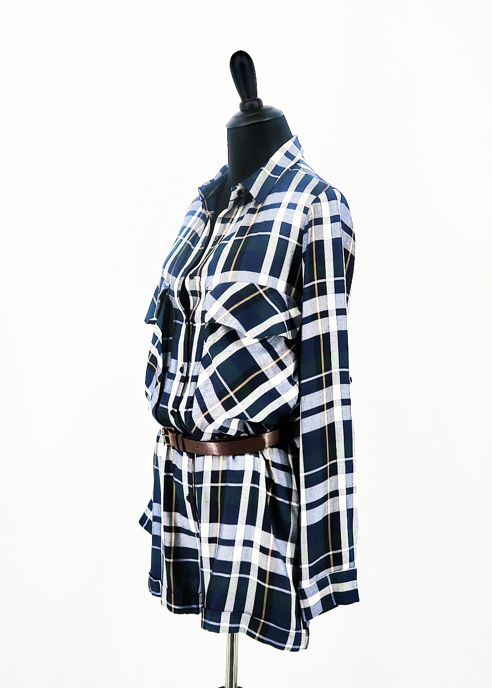 Trafaluc by Zara Tartan Romper - Sachy's Closet