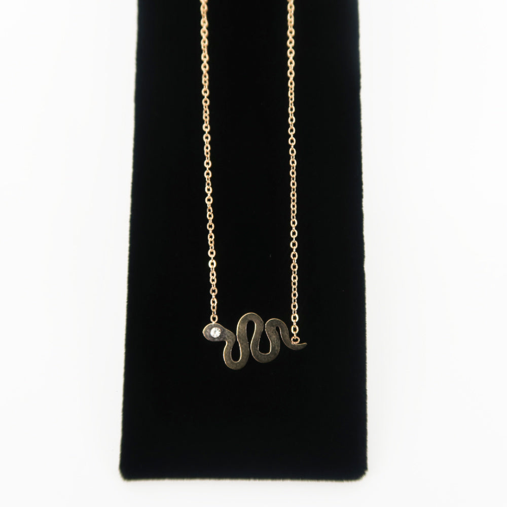 Stella Green Snake Necklace - Sachy's Closet