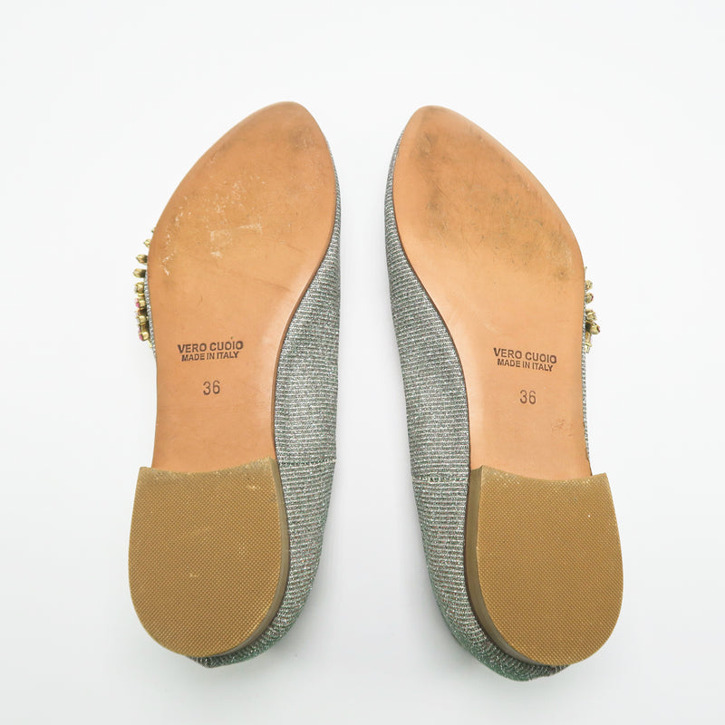 Lisa C bijoux Shimmer Flats - Sachy's Closet