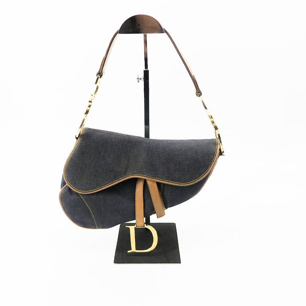 DIOR Vintage Saddle bag Blue Denim