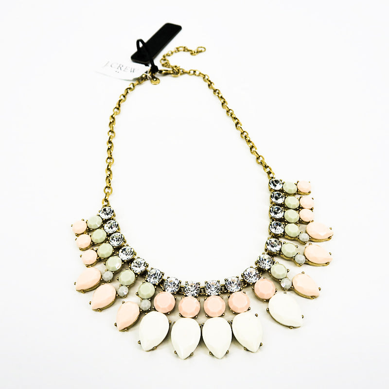 J. Crew Nude Tone Drops Statement Necklace - Sachy's Closet