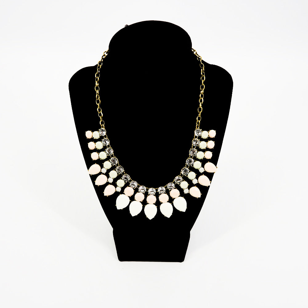 J. Crew Nude Tone Drops Statement Necklace - Sachy's Closet