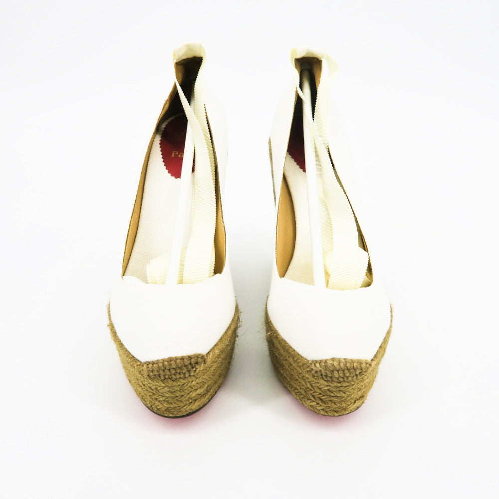 Christian Louboutin Espadrille Wedges - Sachy's Closet