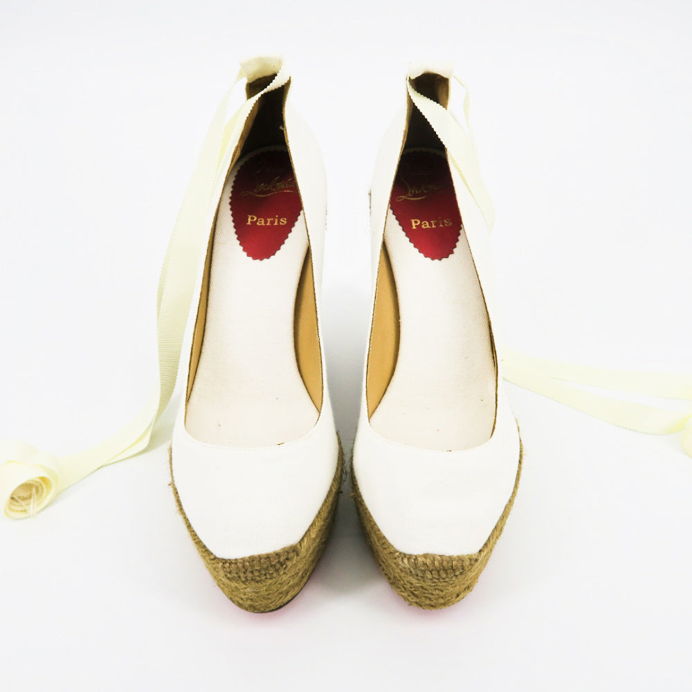 Christian Louboutin Espadrille Wedges - Sachy's Closet