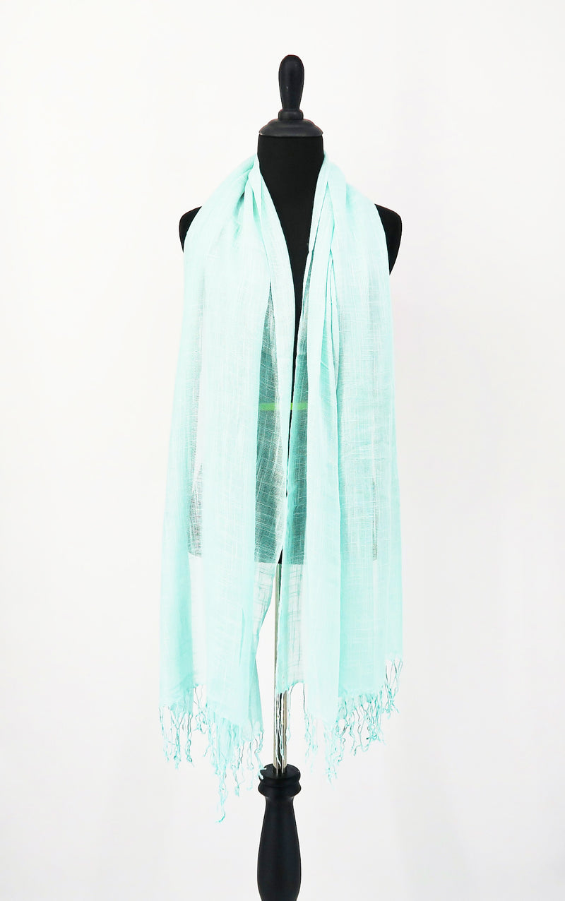 SCTB Spring Scarf in Teal - Sachy's Closet