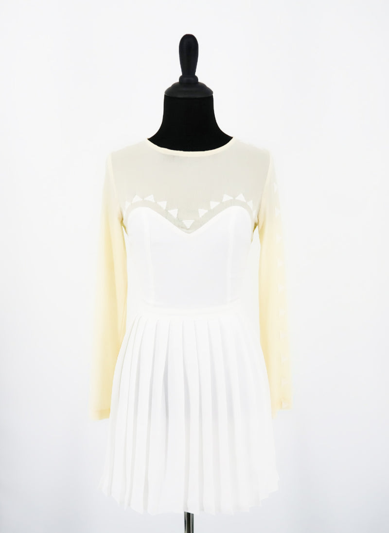 Stylestalker Pleated White Dress - Sachy's Closet