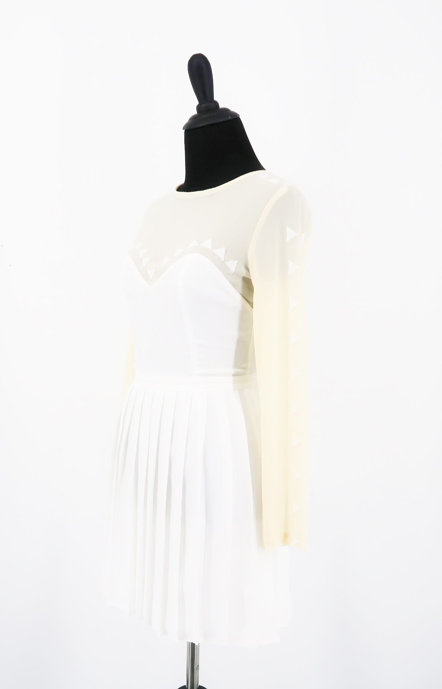 Stylestalker Pleated White Dress - Sachy's Closet