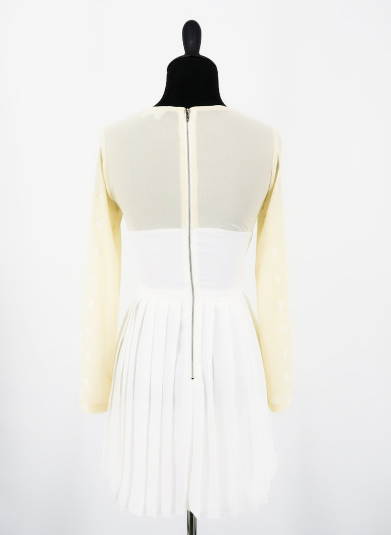 Stylestalker Pleated White Dress - Sachy's Closet