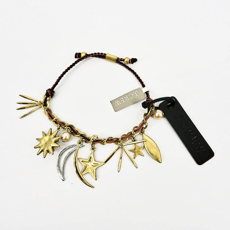 J. Crew Sun, Moon & Stars Charm Bracelet - Sachy's Closet